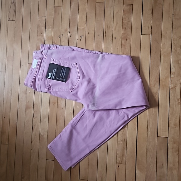 Paige Womens Transcend Verdugo Ankle Jeans Mid Rise Ultra Skinny Light Orchid 29 - Picture 4 of 5